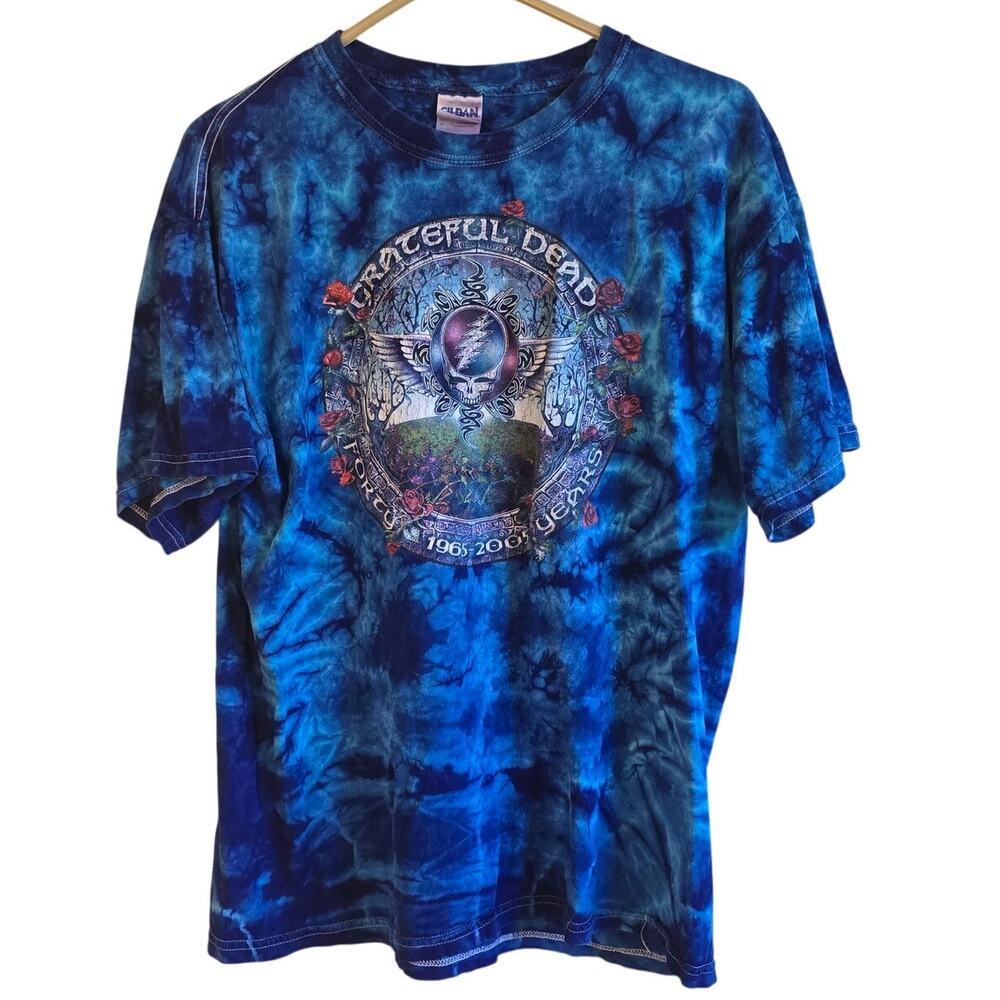 Vintage grateful dead tie dye 40 year anniversary tour t shirt mens large